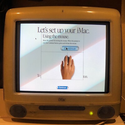 iMac M5521 Blueberry Blue Indigo Apple Macintosh G3 Computer