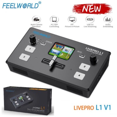 FEELWORLD LIVEPRO L1 V1 HDMI Video Mixer Switcher Real Time For