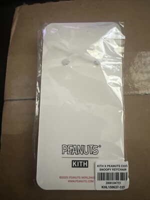 Kith for Peanuts Joe Cool Snoopy Keychain 75th Anniversary 2025