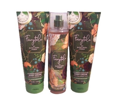 Bath & Body Works Fairytale Fragrance Mist & Body Cream 3 Piece