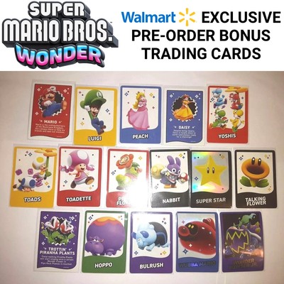 Super Mario Bros. Wonder Trading Cards Bundle Walmart Pre-order