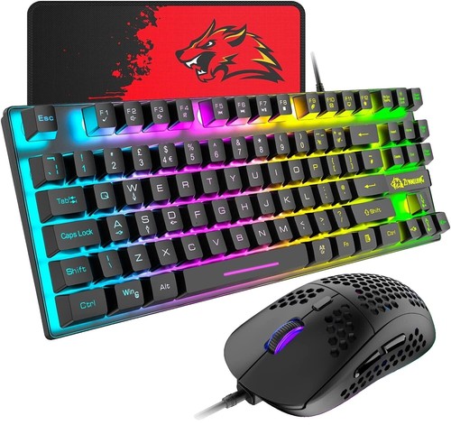 Zaunkoenig M2K Gaming Mouse Black, USB, 8000Hz, Carbon Fiber, 24g