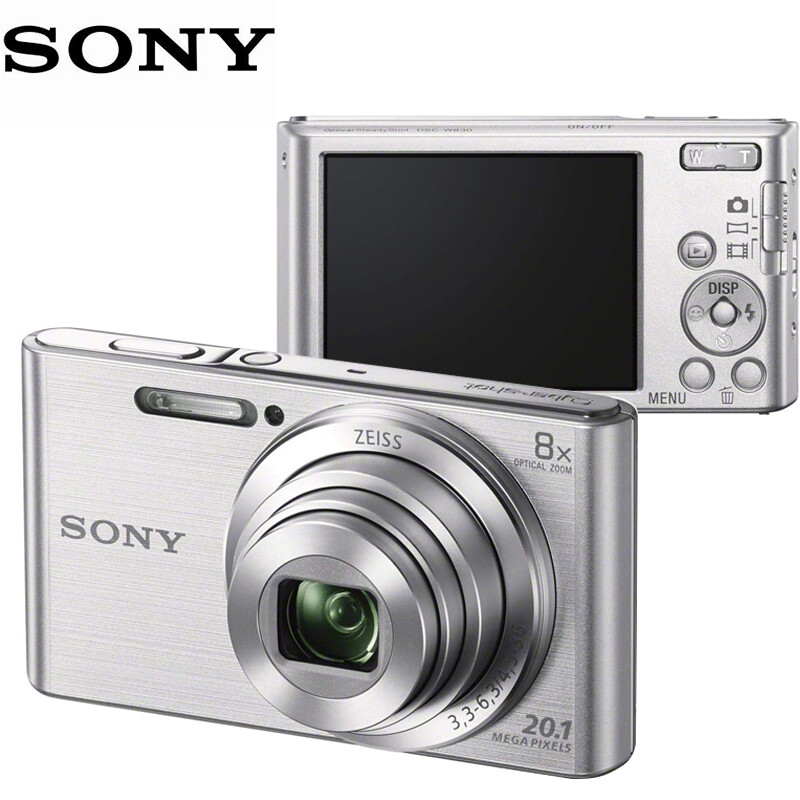 Sony Cyber-Shot DSC-W830 20.1MP 8x Optical Zoom Compact Digital