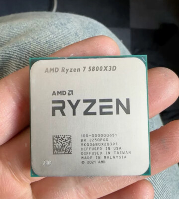 AMD Ryzen 7 5800X3D 8 cores 16 threads 3.4 GHz socket AM4 CPU 100
