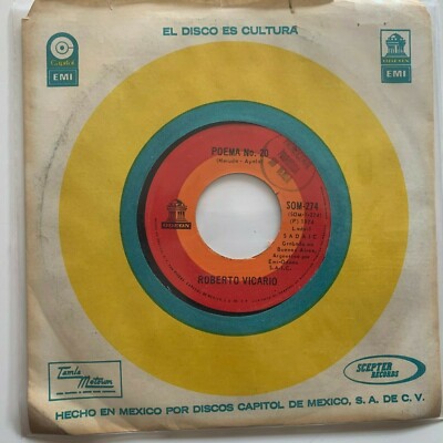 ROBERTO VICARIO -VOY A PENSARTE COMO FLOR / POEMA No 20- 1974