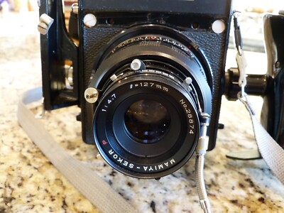 Mamiya Universal Press w 127mm f4.7 Lens, 65mm f6.3 Lens, 3 6x9