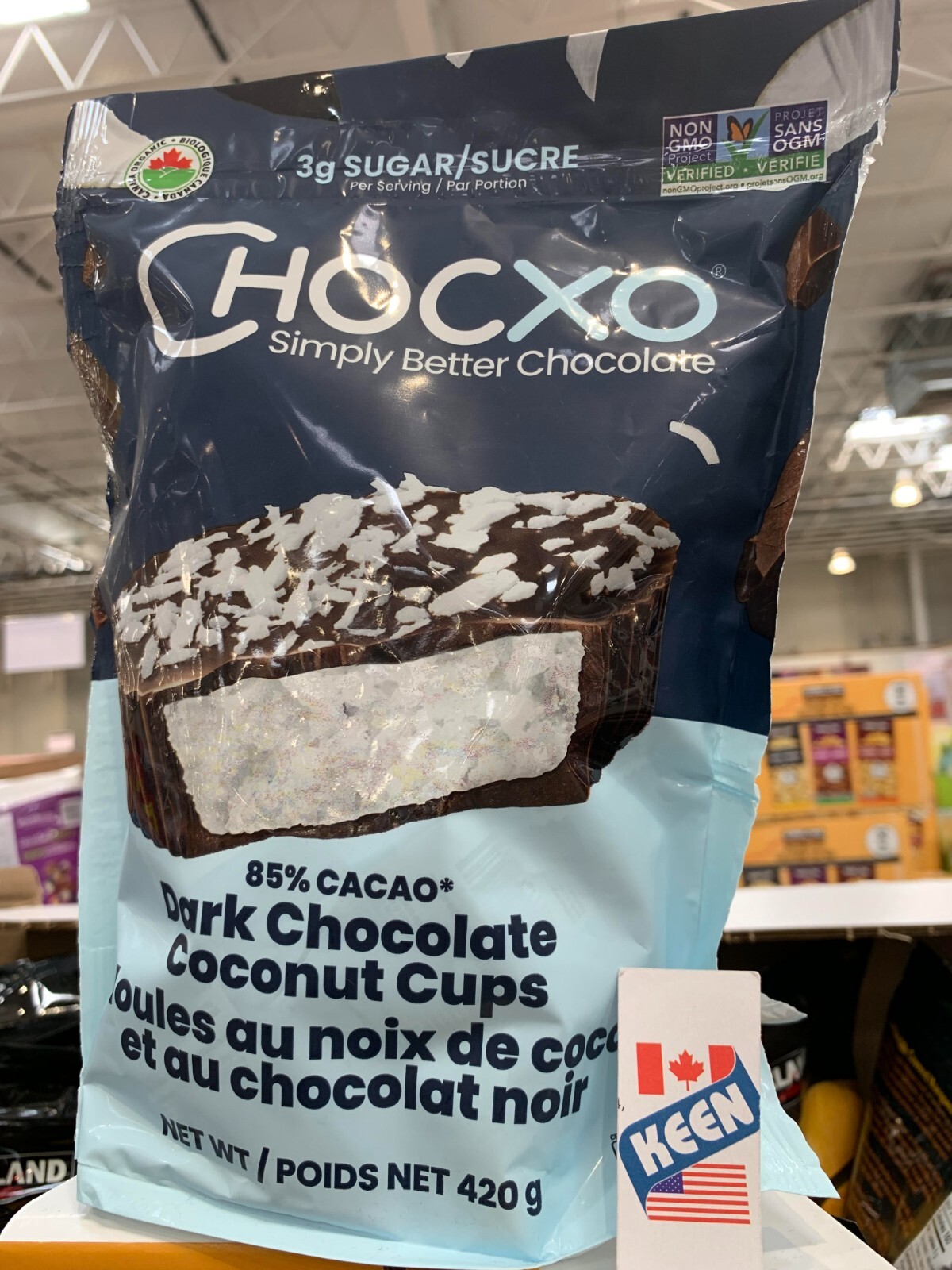 AiWaWa CA, (4 BAGS), Chocxo Dark Chocolate Coconut Cups 420 g/ BAG