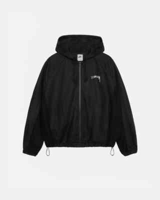 Stussy x Nike U NRG Linen Jacket Hoodie BLACK / LIGHT BONE Limited