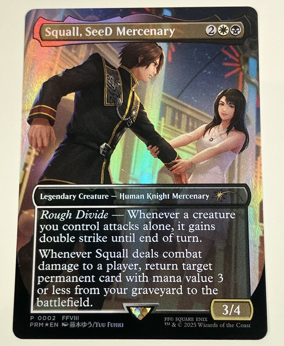 MTG Final Fantasy Standard Showdown Promo Squall, SeeD Mercenary