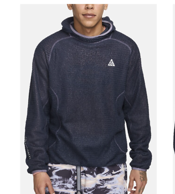 NWT acg wolf lichen caps hoodie Men's Small Navy | eBay