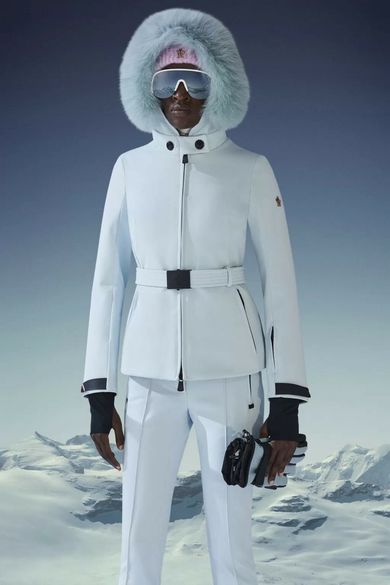 MONCLER GRENOBLE Bauges Down Jacket with Fox Fur size 2 (Medium