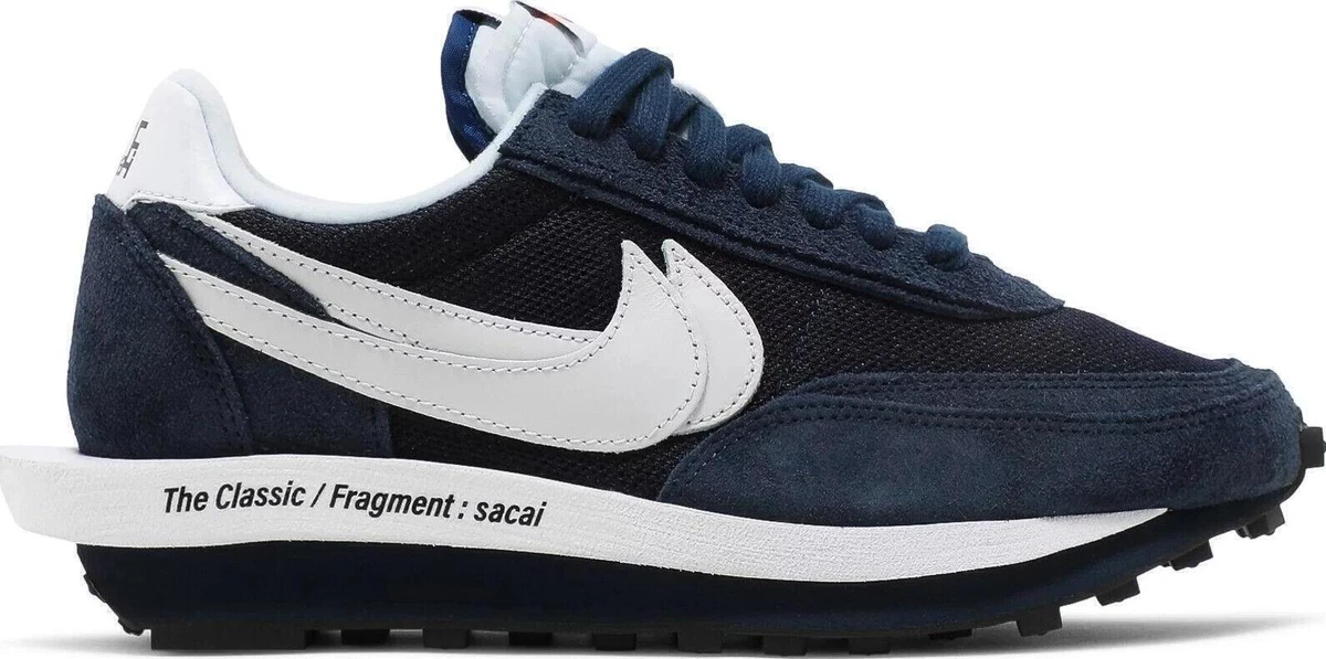 Nike LDV Waffle x Fragment Design x sacai Low Blackened Blue for