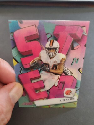 Nick Chubb 2024 Score Step Ahead Rare Case Hit Football Card