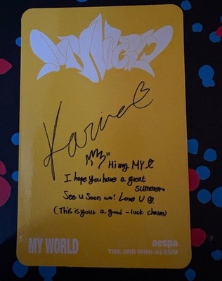 Aespa Karina My World Exclusive Photocard Barnes & Noble Official