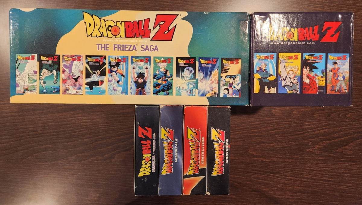 Dragon Ball Z VHS Box Set Lot Frieza Saga + Trunks Saga + Loose