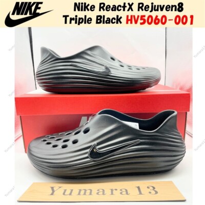 Nike ReactX Rejuven8 Triple Black HV5060-001 Men's Size | eBay