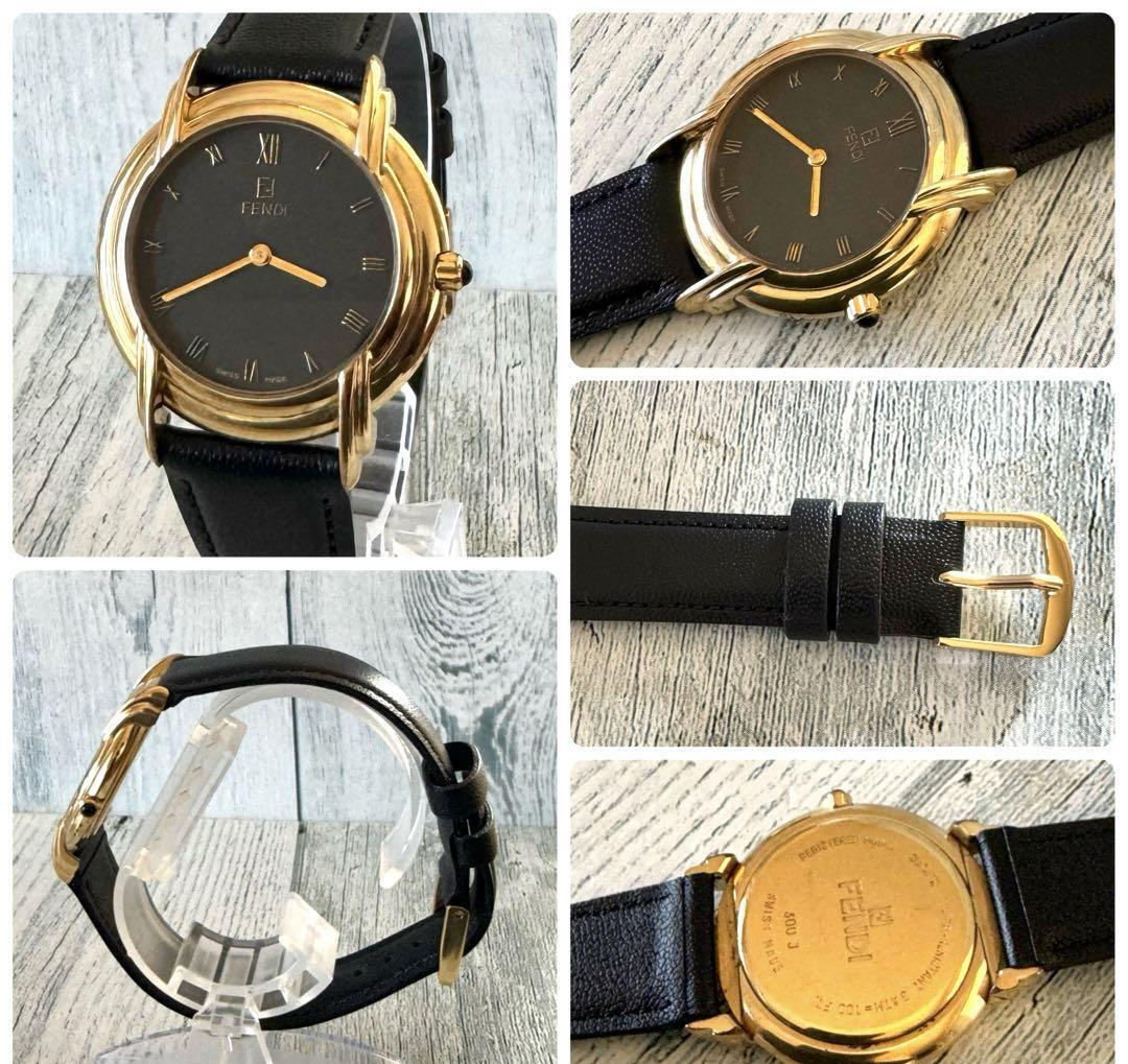 FENDI watch 300J black gold | eBay