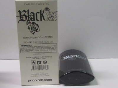 Black XS Paco Rabanne Men 3.4 oz Eau de Toilette Spray Tester