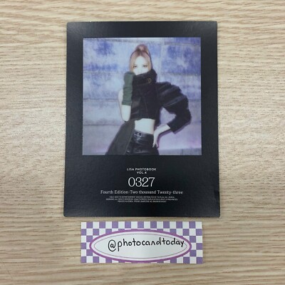 BLACKPINK LISA PHOTOBOOK 0327 VOL 4 PRE-ORDER OFFICIAL PHOTOCARD