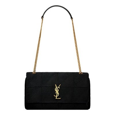 Saint Laurent Jamie YSL Satin Textured Chain Strap Small Crossbody