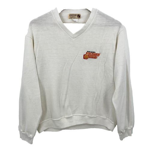 Supreme Contrast Arc Logo Sweater - Size Large - White - NEW | eBay