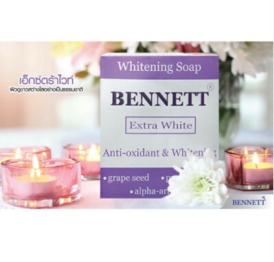 Bennett Soap Extra White Antioxidant & Whitening Skin with Alpha