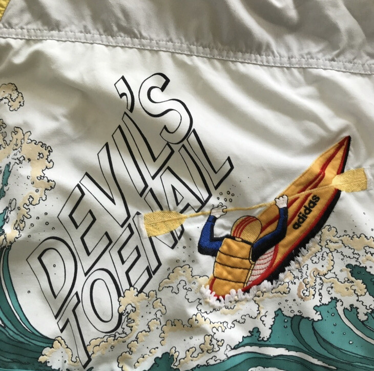 Vintage Adidas Devil's Toenail Kayaking Crewneck Sweatshirt Men's