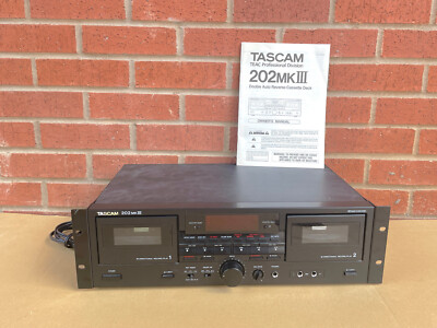 Tascam 202 MkIII Professional Dual Cassette Deck Vintage Rare as