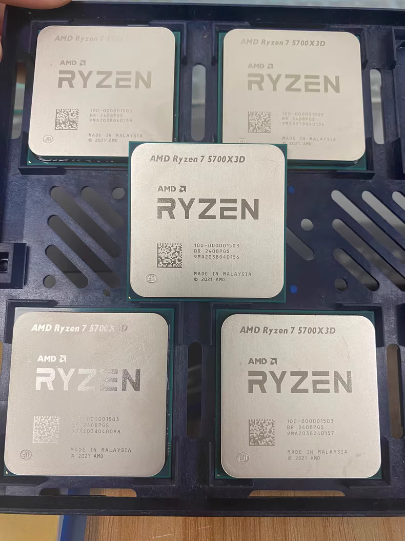 New AMD Ryzen 7 5700X3D R7 CPU Socket AM4 Zen 3 96MB L3 Desktop