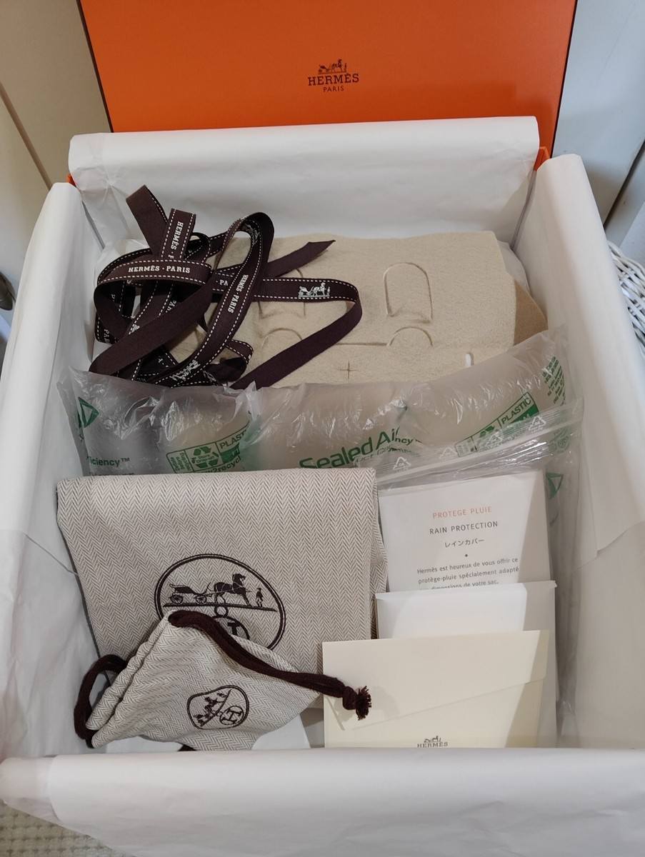 Hermes Orange Empty Gift Box Birkin 25 32×28×16 cm full set From