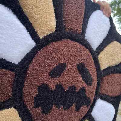 Travis Scott X Murakami Tufted Flower Rug Cactus Jack New by