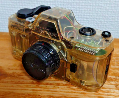 PENTAX auto 110 Skeleton Transparent Dummy Camera 24mm f/2.8 From