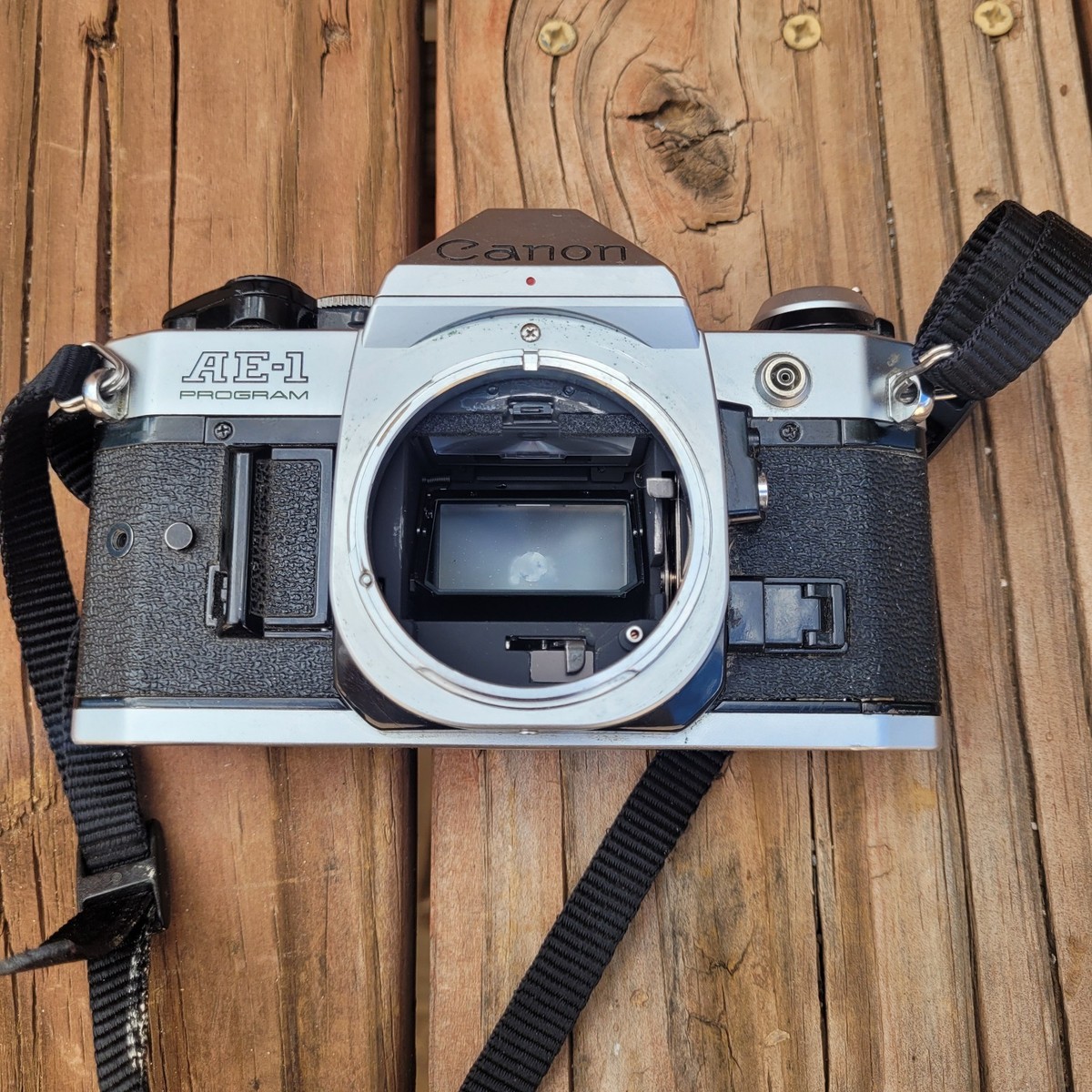 Canon AE-1 P Program Silver 35mm SLR W/FD NFD 50mm f1.4 Lens Made