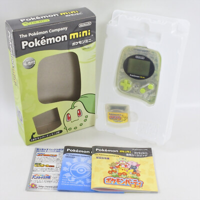 Pokemon Mini CHIKORITA GREEN Console MIN-001 Boxed Nintendo Rare