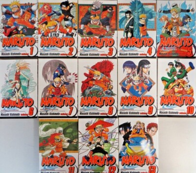 Naruto Volumes 1-13 TPBs Masashi Kishimoto Shonen Jump Viz Manga