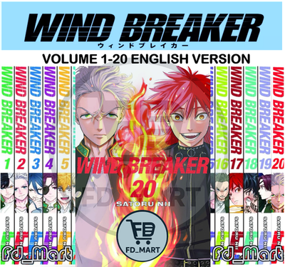 Wind Breaker Manga English Version Full Set Vol 1-20 by Satoru Nii