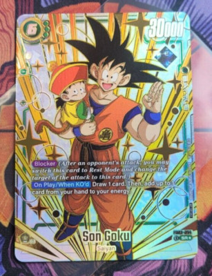 Son Goku FB03-064 Tournament Promo Prize Gold Dragon Ball Super