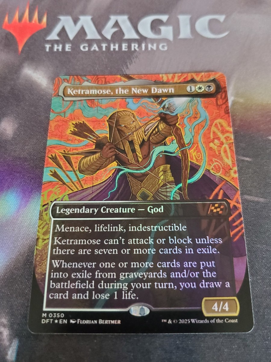 Mtg. Ketramose, the New Dawn. Foil Borderless. Aetherdrift. Pack