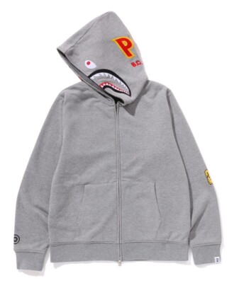 A BATHNIG APE Men's 2ND SHARK FULL ZIP HOODIE 1K70115006 r | eBay