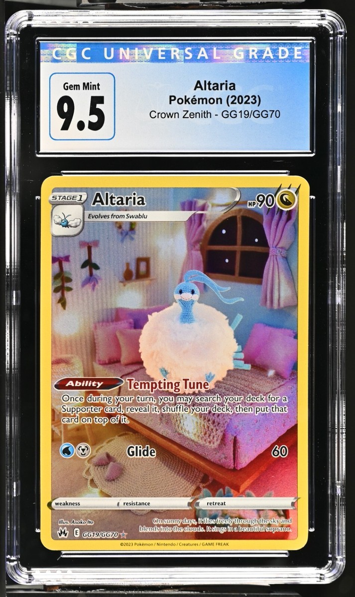 Pokémon TCG 2022 Altaria Full Art Crown Zenith GG19/GG70 CGC Gem
