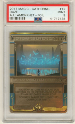 MAGIC MTG GATHERING AMONKHET INVOCATIONS DAZE #12 FOIL PSA 9 MINT