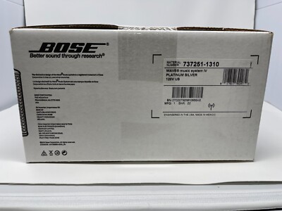 Bose Wave IV Music Sound System CD Player AM/FM Radio Alarm Cloc