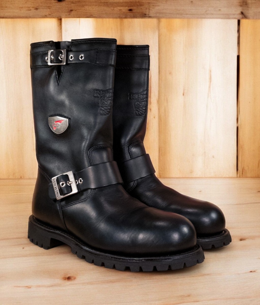 Red Wing 988 Biker Boots Size 9.5D (Steel Toe) (China) | eBay