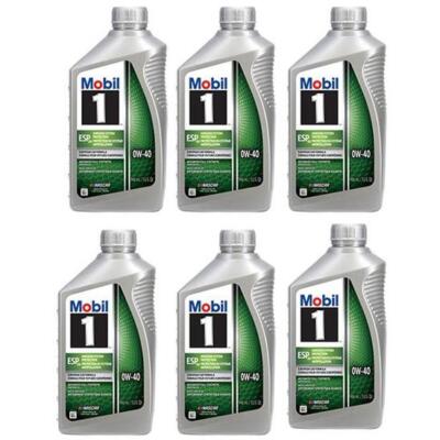 Mobil 1 127918 ESP X4 0W40 Motor Oil, 6 Quarts | 0W-40