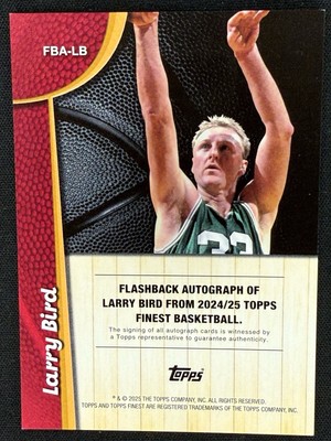 15枚限定】Larry Bird Topps Finest 15枚限定】Larry Bird Topps Finest