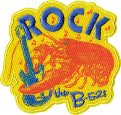 Patch - B-52s Rock Lobster Guitar Pop B52s B-52's Music Band 3.75