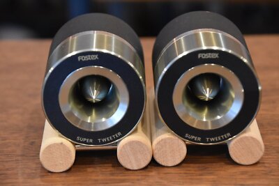 Used Fostex Super Tweeter T-90A Aluminum Alloy Thick Cylindrical