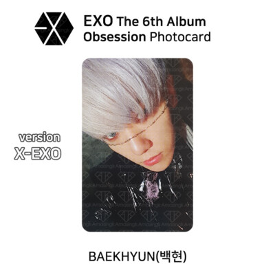 EXO 6th Album OBSESSION Official Photocard Photo Slide BAEKHYUN | eBay