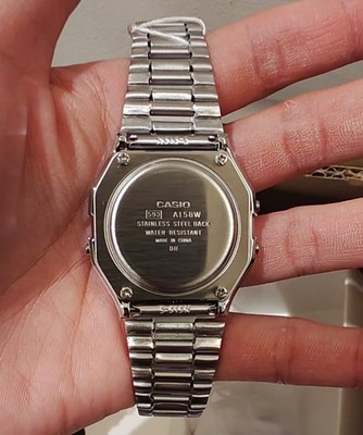 Casio A158WA-1D Vintage Series Digital Stainless Steel Quartz