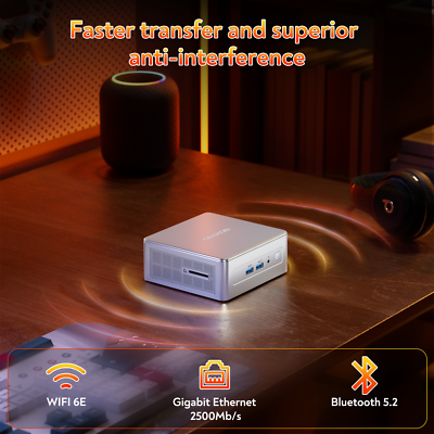 GEEKOM AE8 Mini PC, AMD Ryzen 9 8945HS, 32GB DDR5 RAM, 1TB SSD